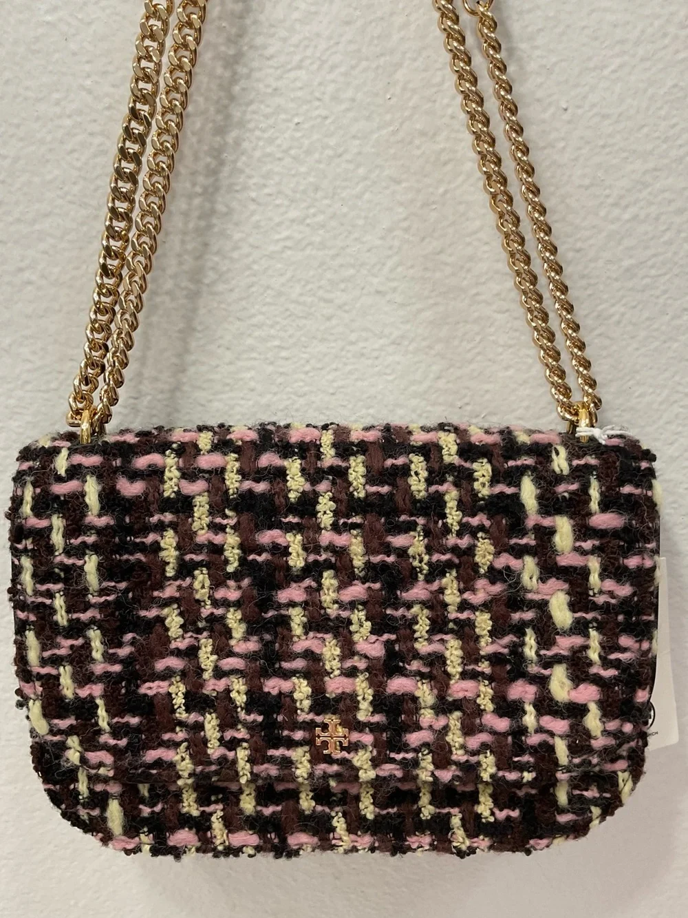 NWT Tory Burch Tweed Shoulder Bag - Picture 3 of 14